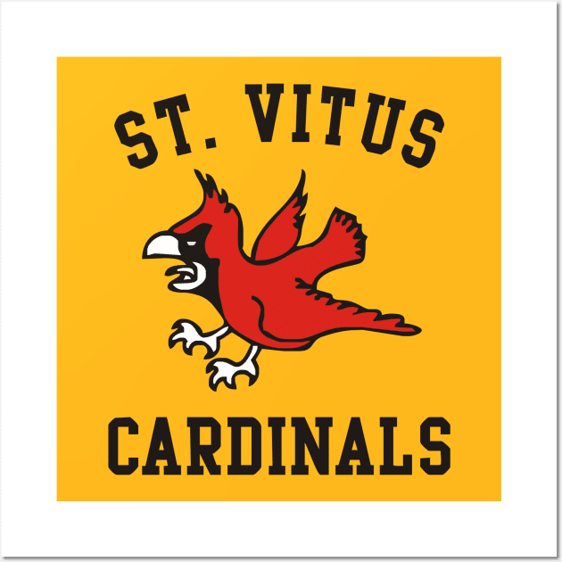 St Vitus Cardinals Basketball Team Wall Art by grekhov